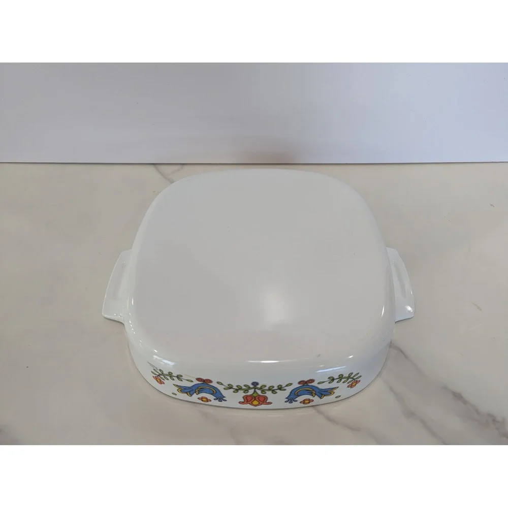 Vintage Corning Ware Friendship Country Festival Casserole Dish 8x8x2 A-8-B